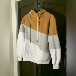 Camel/Gray/White Hoodie